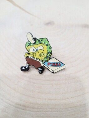 2/$20 Brand New SpongeBob SquarePants Pizza Pin Brooch